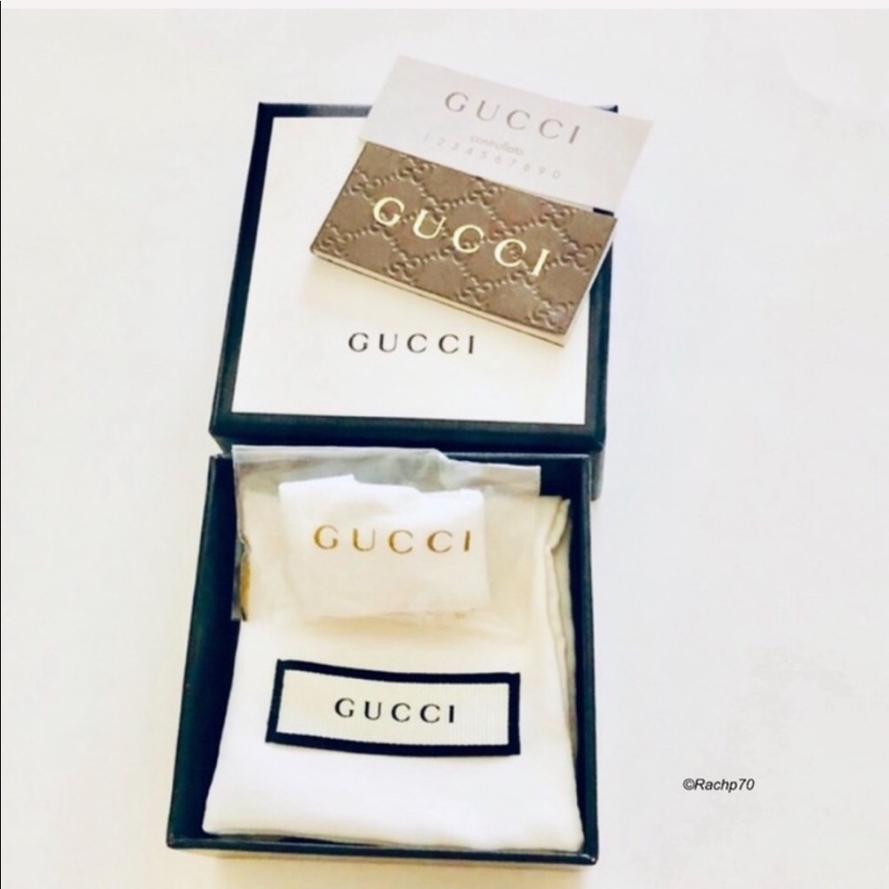 New Authentic GUCCI "Grande" Knot Sterling Ring - Picture 8 of 8